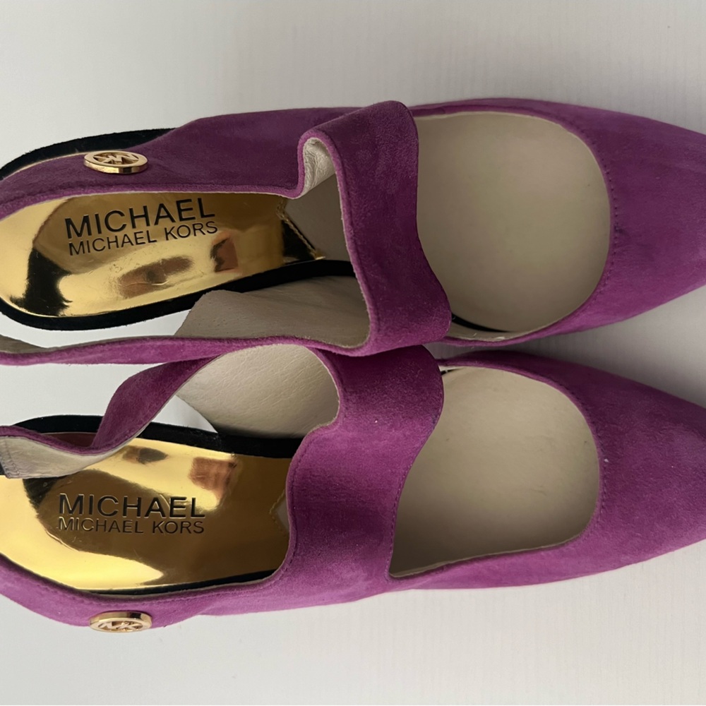 Michael Kors purple heels